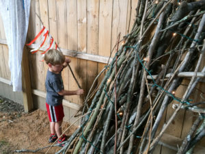 How to Build a Backyard Teepee (for Free!) - Gardens That Matter