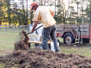 Sheet mulching tutorial - bulk layer