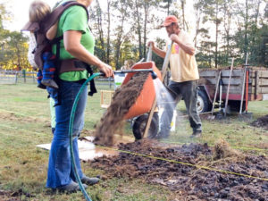 Sheet mulching tutorial - adding second manure layer